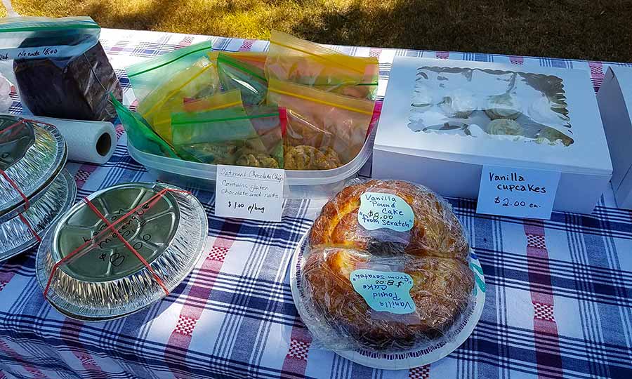 The Windham Free Library bake sale
