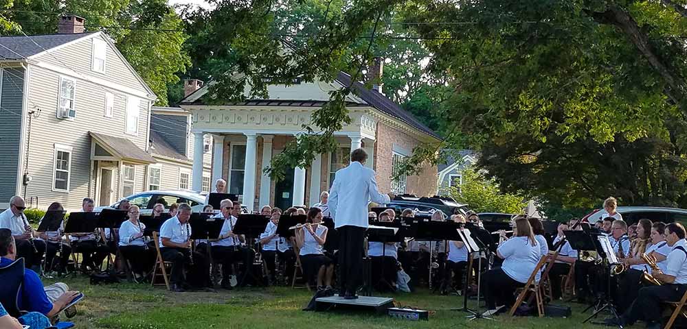 The Windham Free Library concert on the lawn
