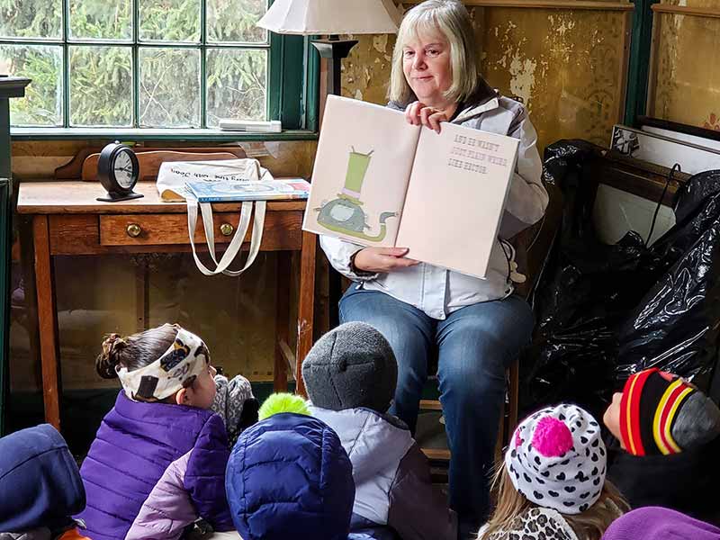 Story hour at The Windham Free Library